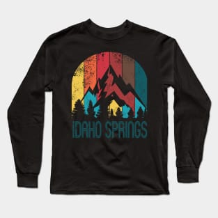 Retro City of Idaho Springs T Shirt for Men Women and Kids Long Sleeve T-Shirt